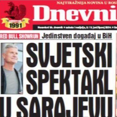 U dvobroju "Dnevnog avaza" čitajte: Svjetski spektakl u Sarajevu